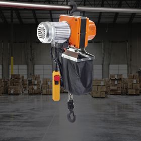 Electric Chain Hoist, 2200 Lbs/1 Ton Capacity, 10 Ft Lifting Height, 10 Ft/min Speed, 120V, Single Phase Overhead Crane With G100 Chain, 10 Ft Wi (Option: Orange)